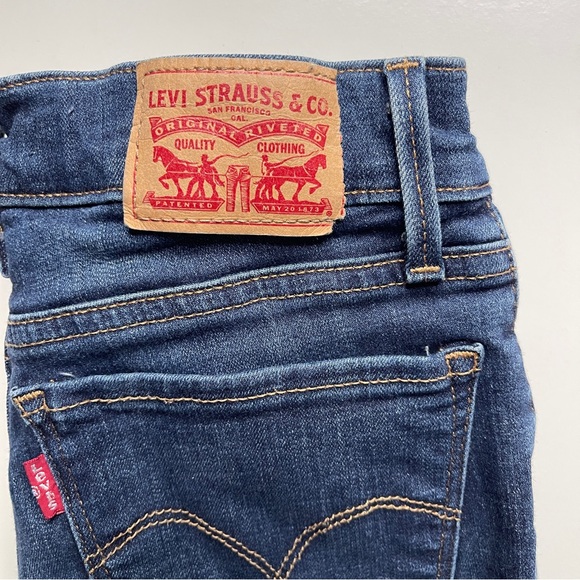 Levi's 710 Dark Blue Jeans Size W24 L30 - Picture 2 of 5